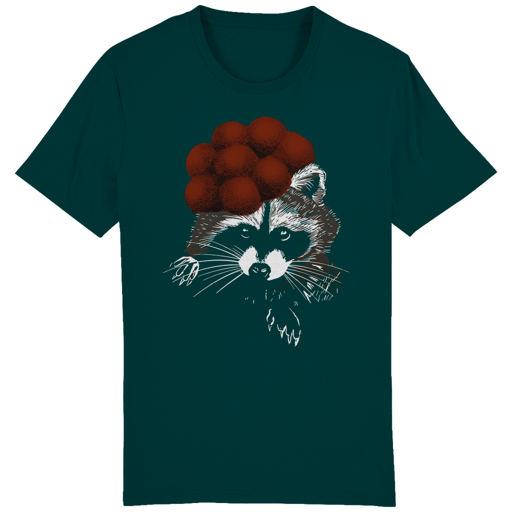 Waschbär Bollenhut | Organic T-Shirt