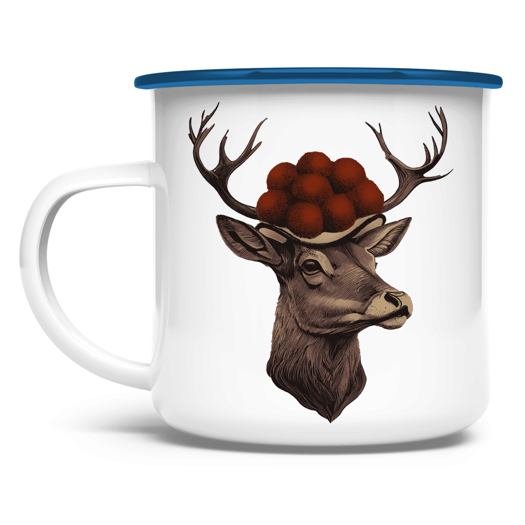 Hirsch mit Bollenhut | Emaille Tasse