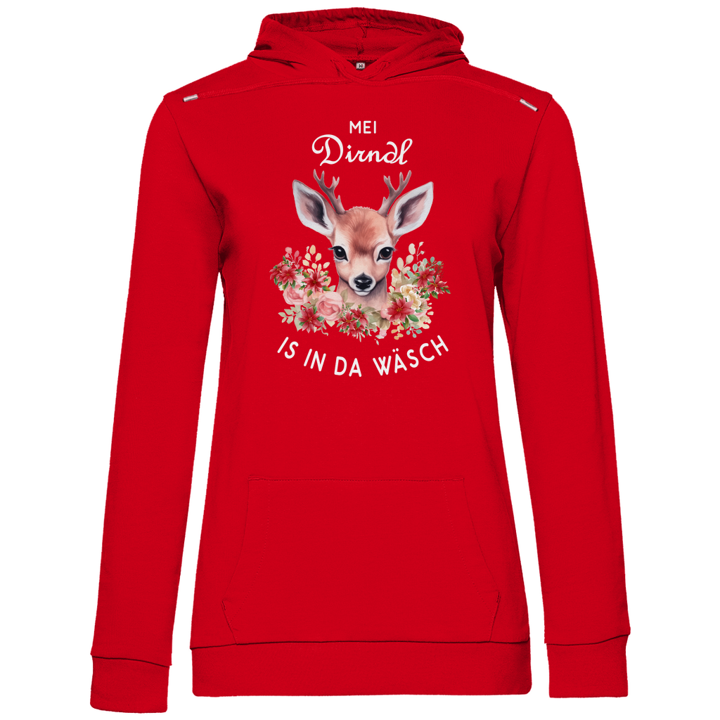Mei Dirndl is in da Wäsch | Damen Hoodie