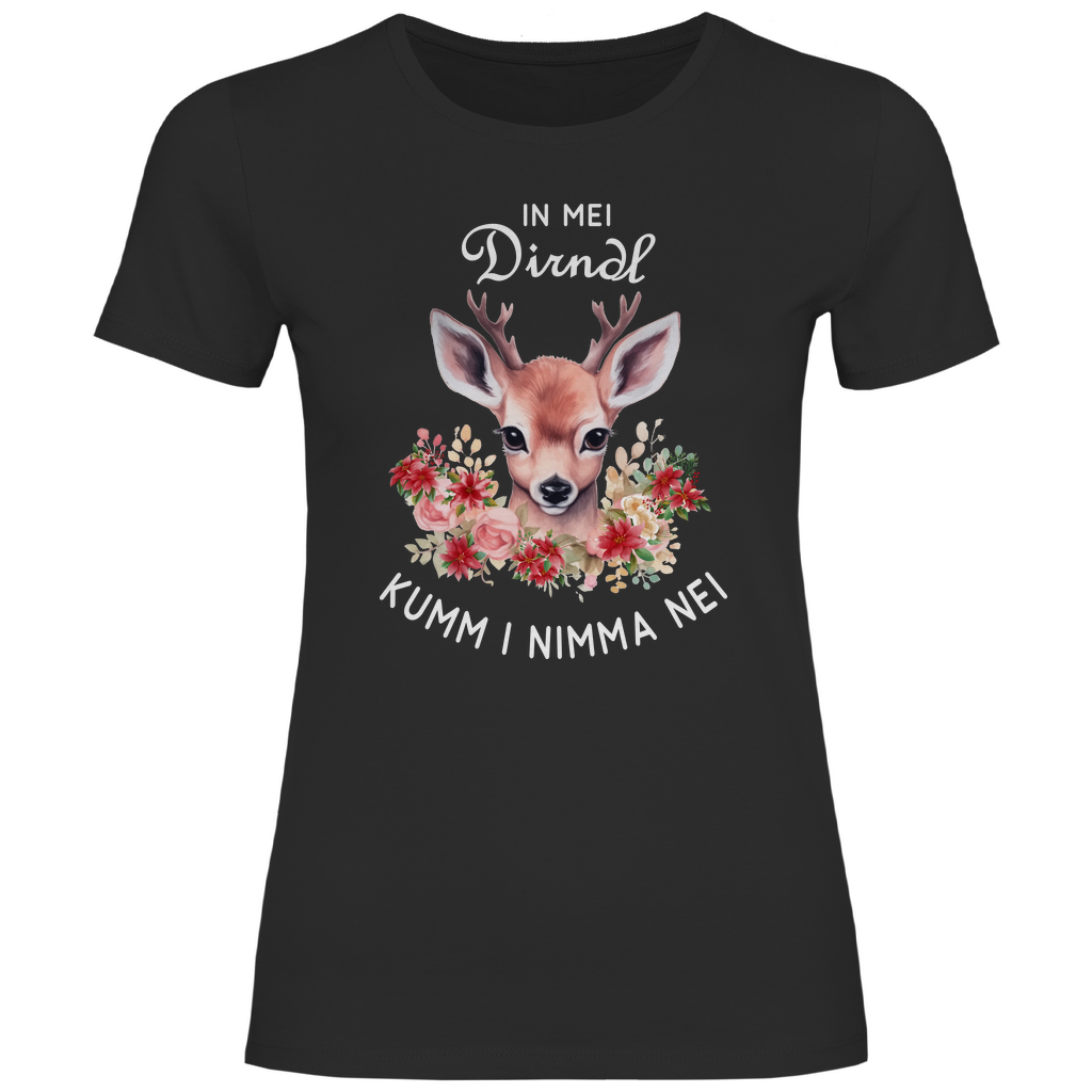 In mei Dirndl kumm i nimma nei | Damen Premium T-Shirt