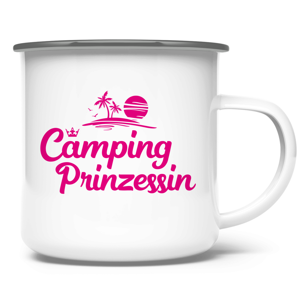 Camping Prinzessin | Emaille Tasse