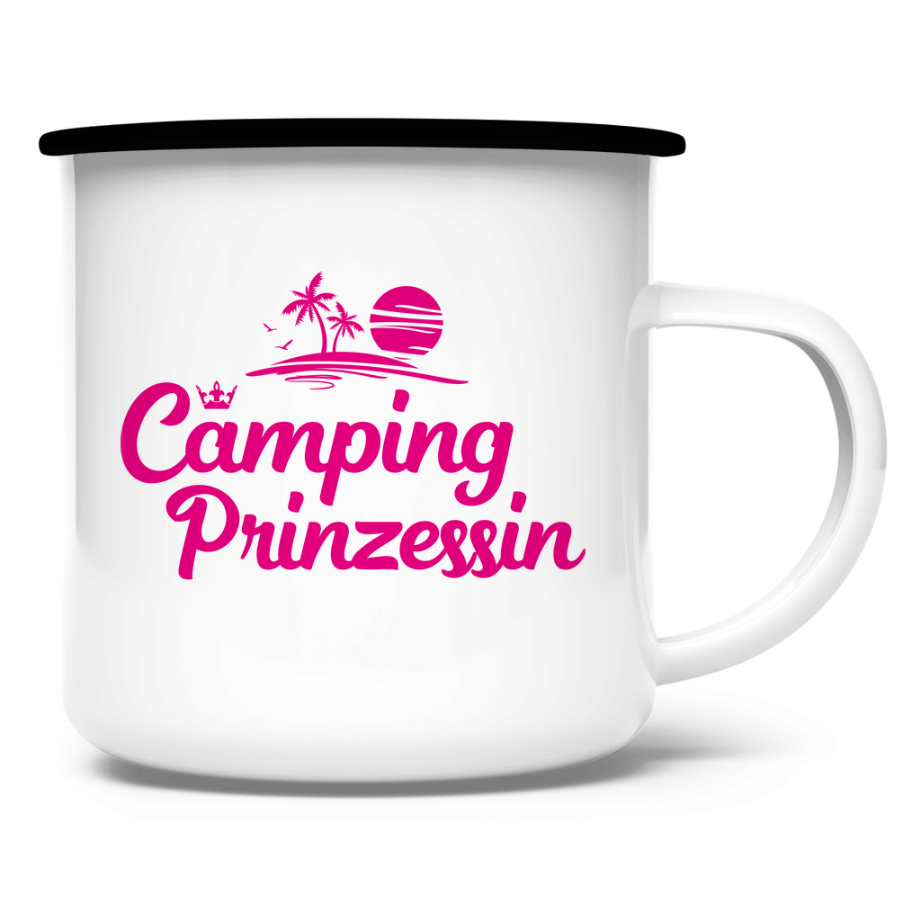 Camping Prinzessin | Emaille Tasse