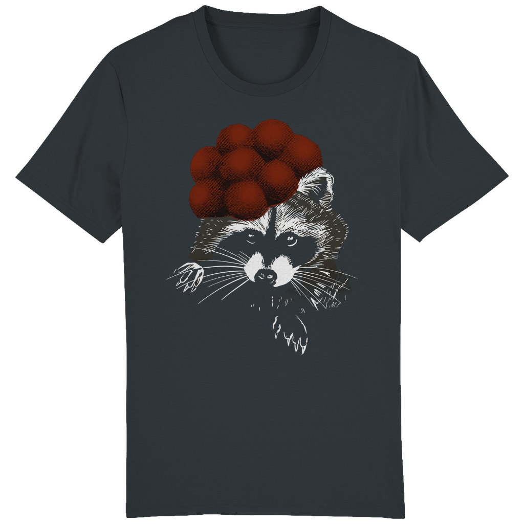 Waschbär Bollenhut | Organic T-Shirt