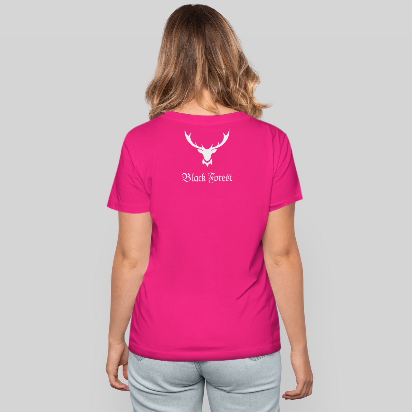 Black Forest Hirschgeweih | Damen Premium T-Shirt Rückendruck
