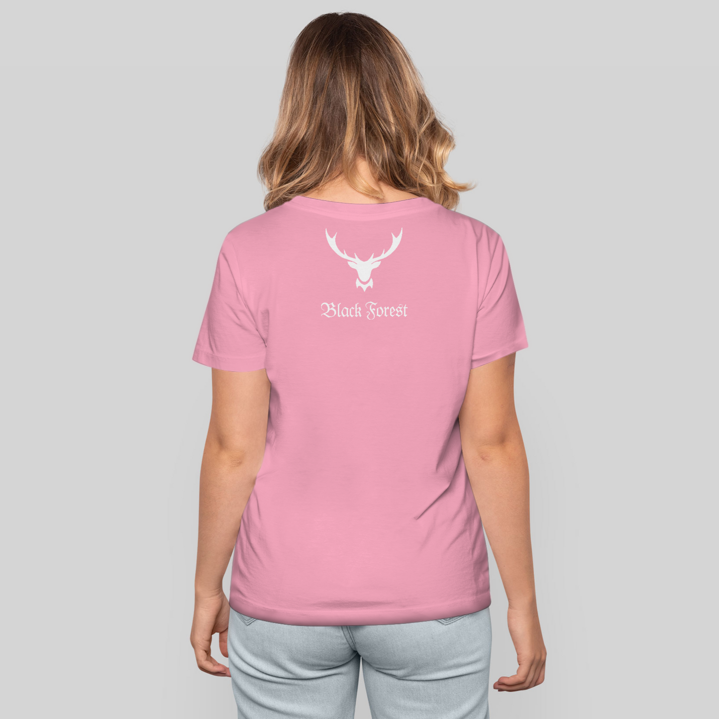 Black Forest Hirschgeweih | Damen Premium T-Shirt Rückendruck