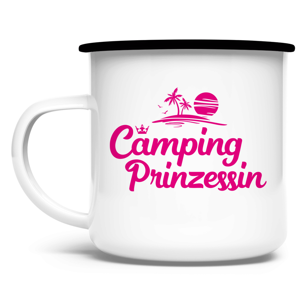 Camping Prinzessin | Emaille Tasse