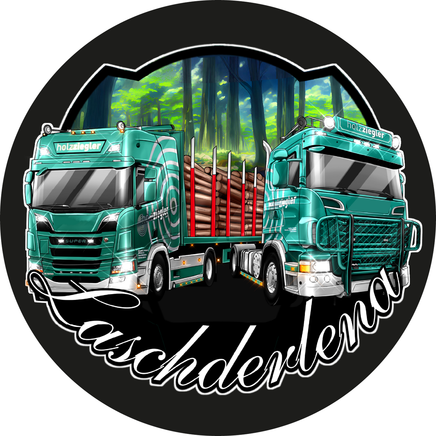 Laschderlena | Aufkleber