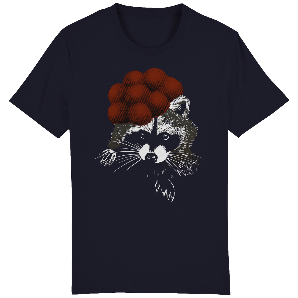 Waschbär Bollenhut | Organic T-Shirt