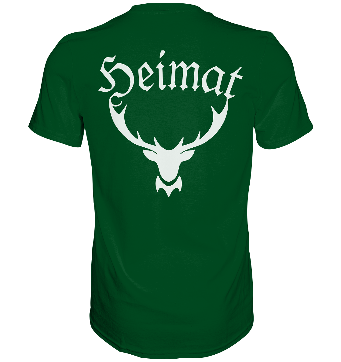 Heimat Hirschgeweih | T-Shirt Rückendruck