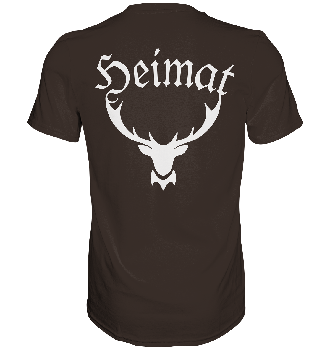 Heimat Hirschgeweih | T-Shirt Rückendruck