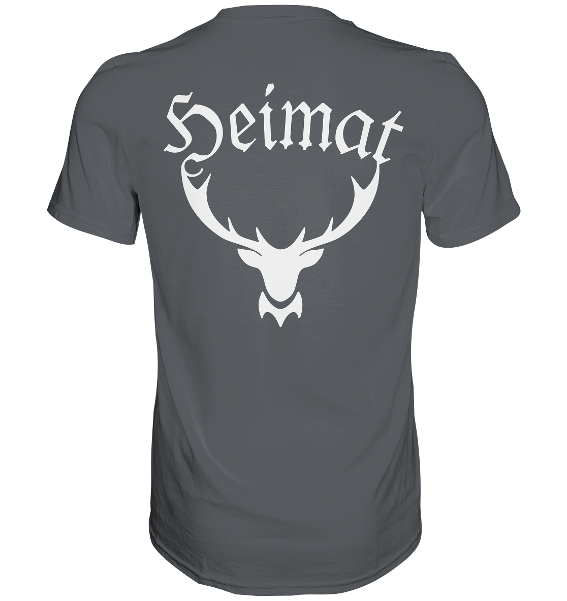Heimat Hirschgeweih | T-Shirt Rückendruck