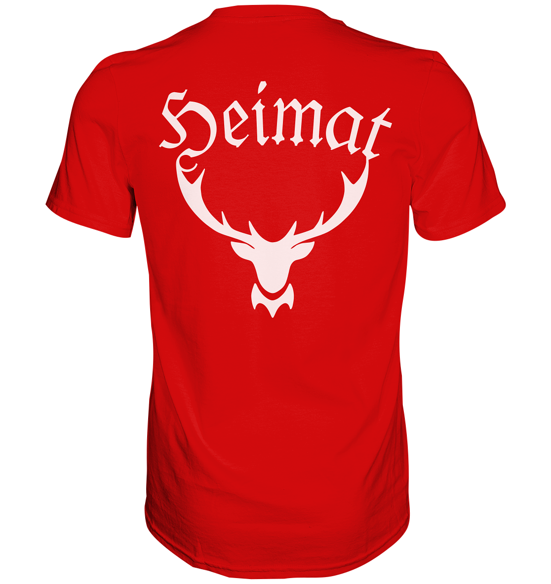 Heimat Hirschgeweih | T-Shirt Rückendruck