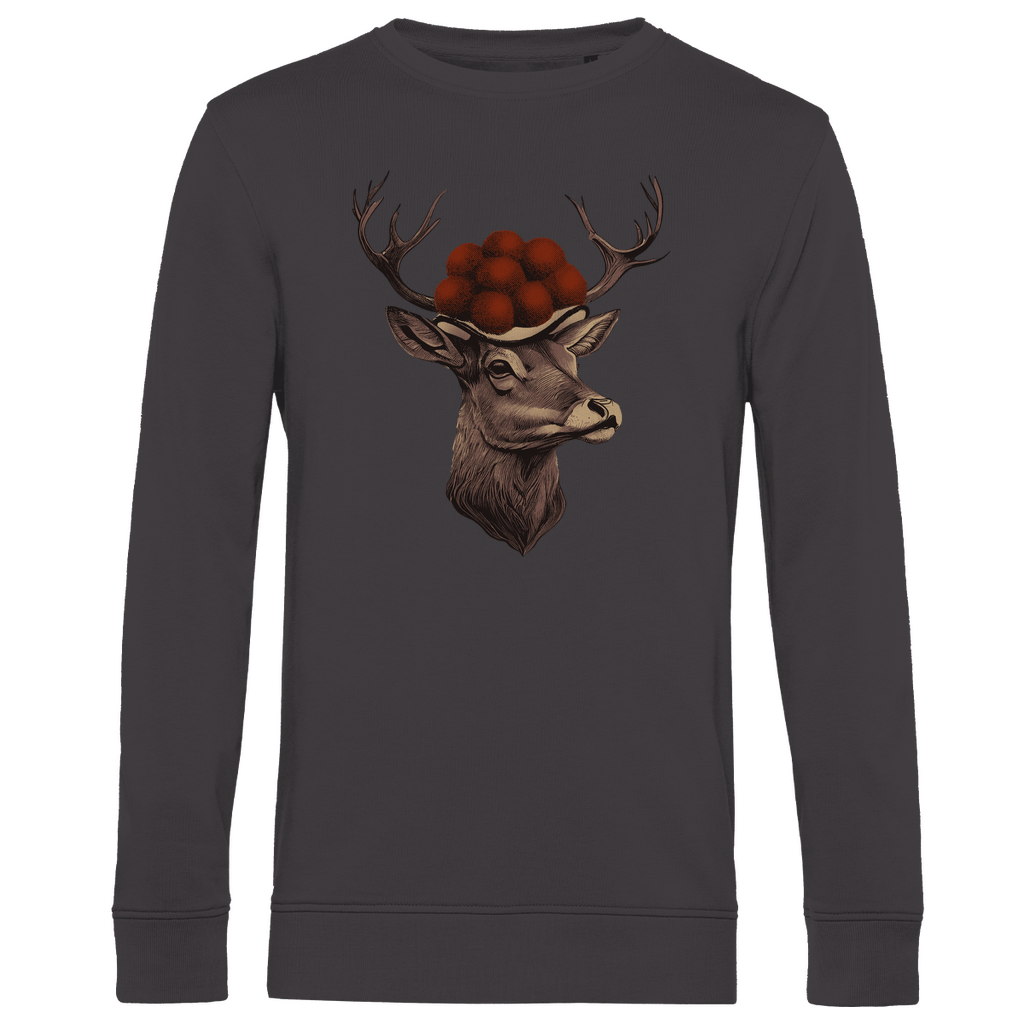 Hirsch mit Bollenhut | Organic Sweatshirt