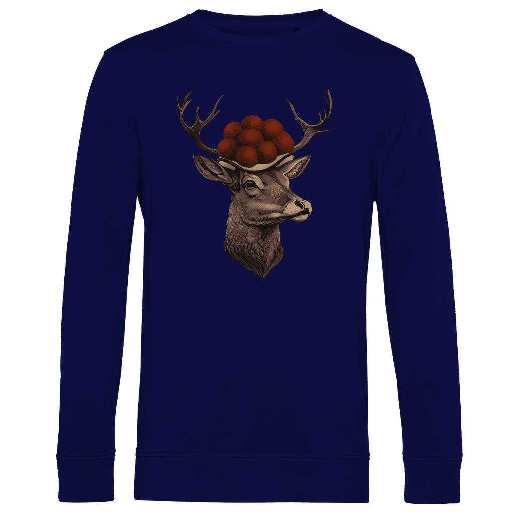 Hirsch mit Bollenhut | Organic Sweatshirt