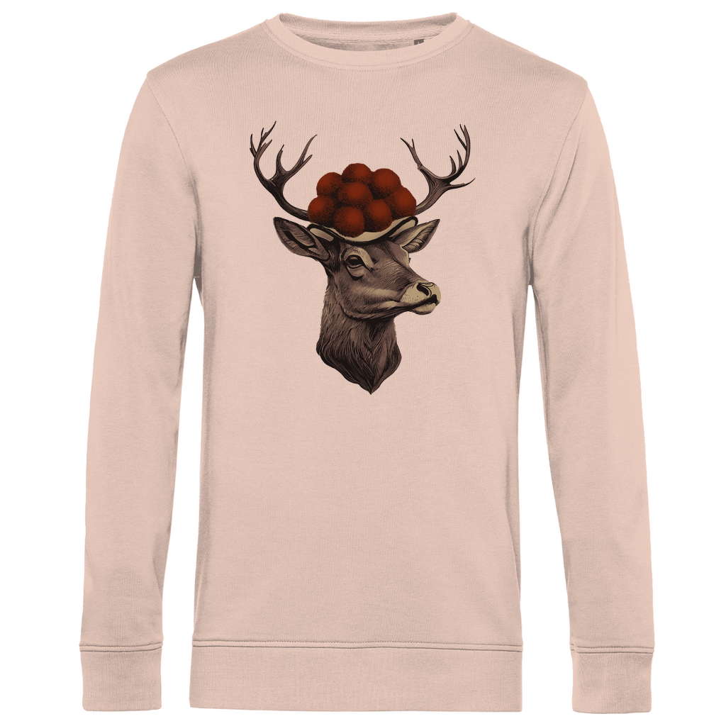 Hirsch mit Bollenhut | Organic Sweatshirt