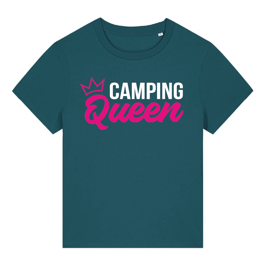 Camping Queen | Bio Damen T-Shirt Gr. S