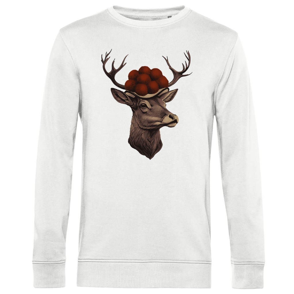 Hirsch mit Bollenhut | Organic Sweatshirt