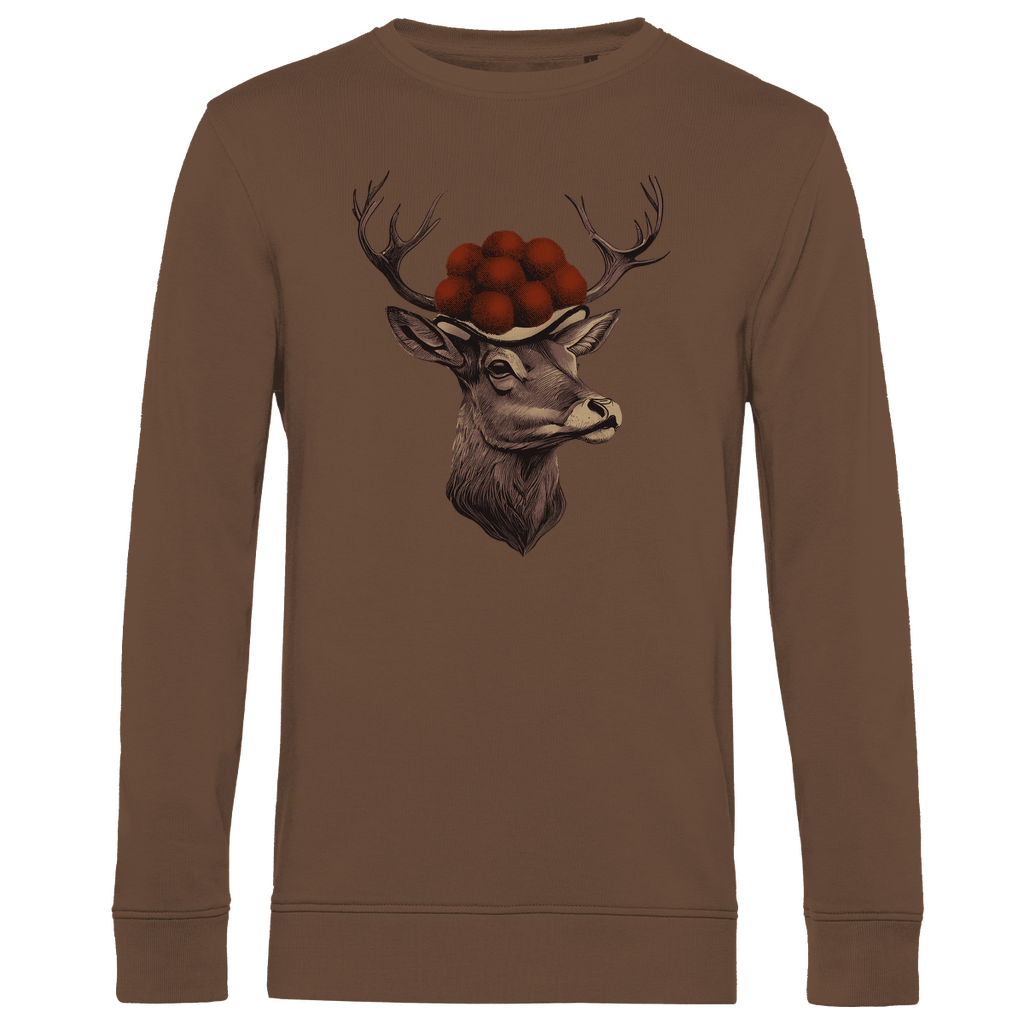 Hirsch mit Bollenhut | Organic Sweatshirt