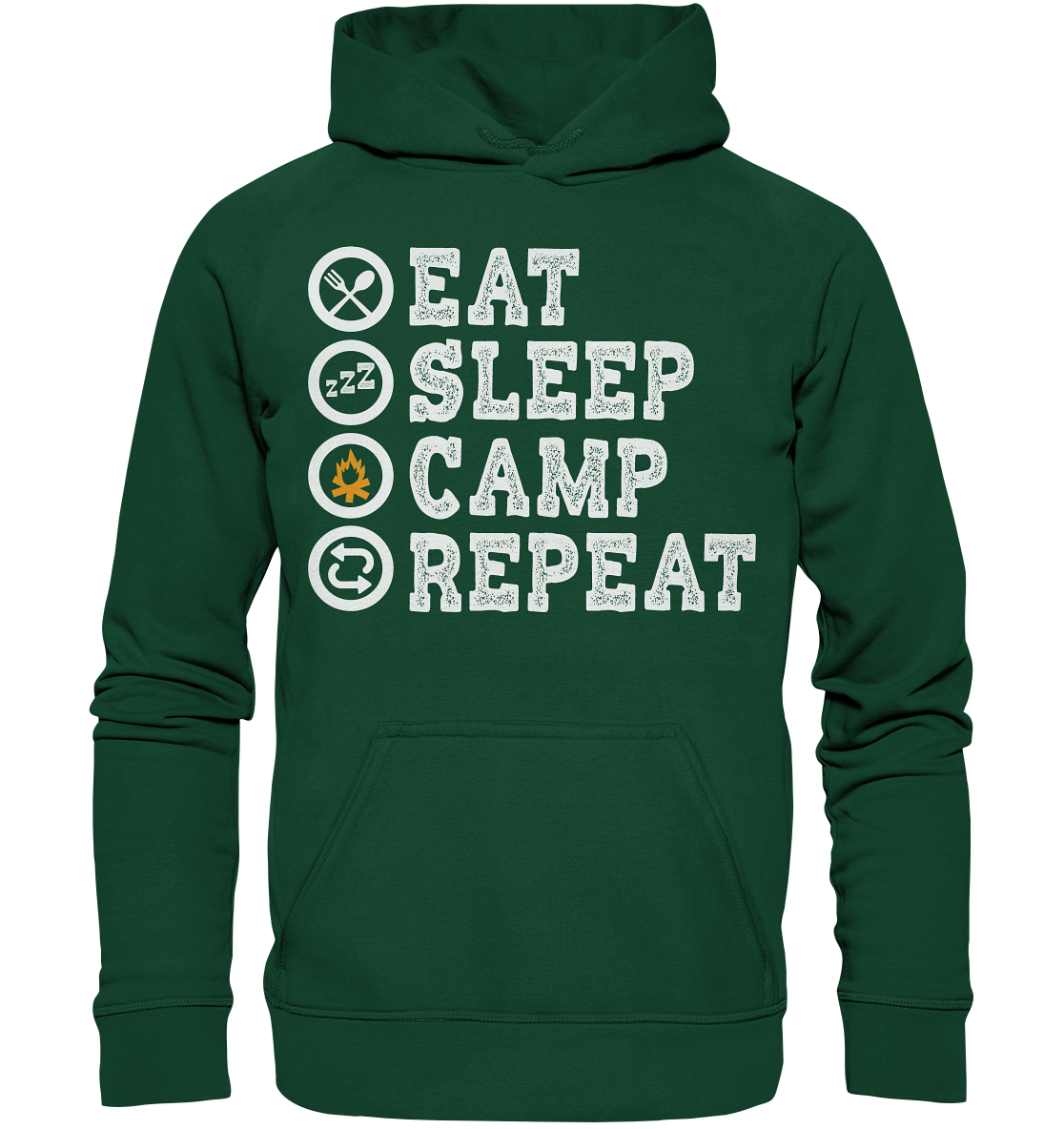 Eat Sleep Camp Repeat | Kinder Hoodie