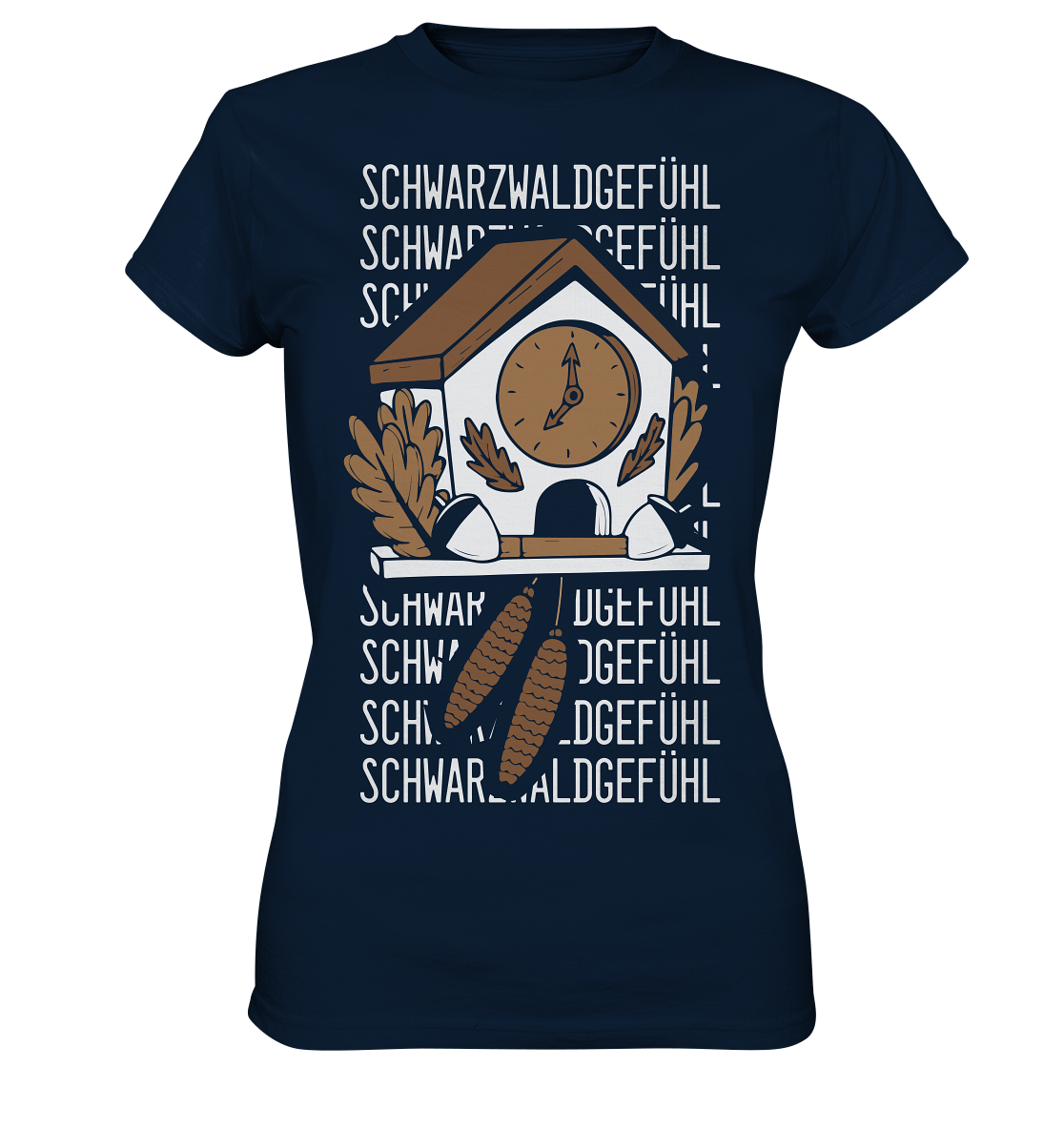 Schwarzwaldgefühl Kuckucksuhr | Damen T-Shirt