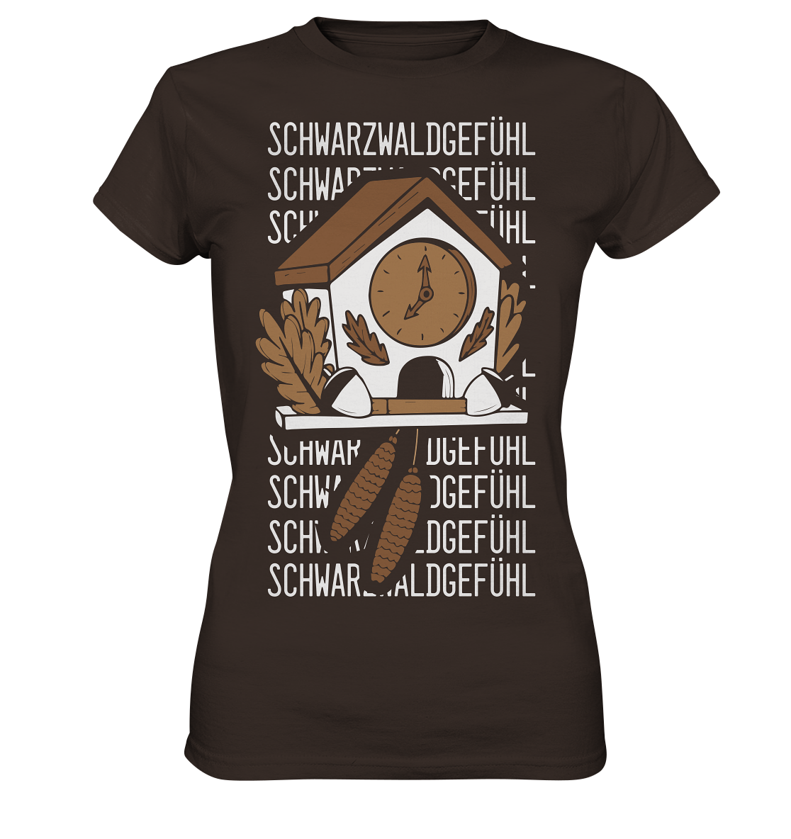 Schwarzwaldgefühl Kuckucksuhr | Damen T-Shirt