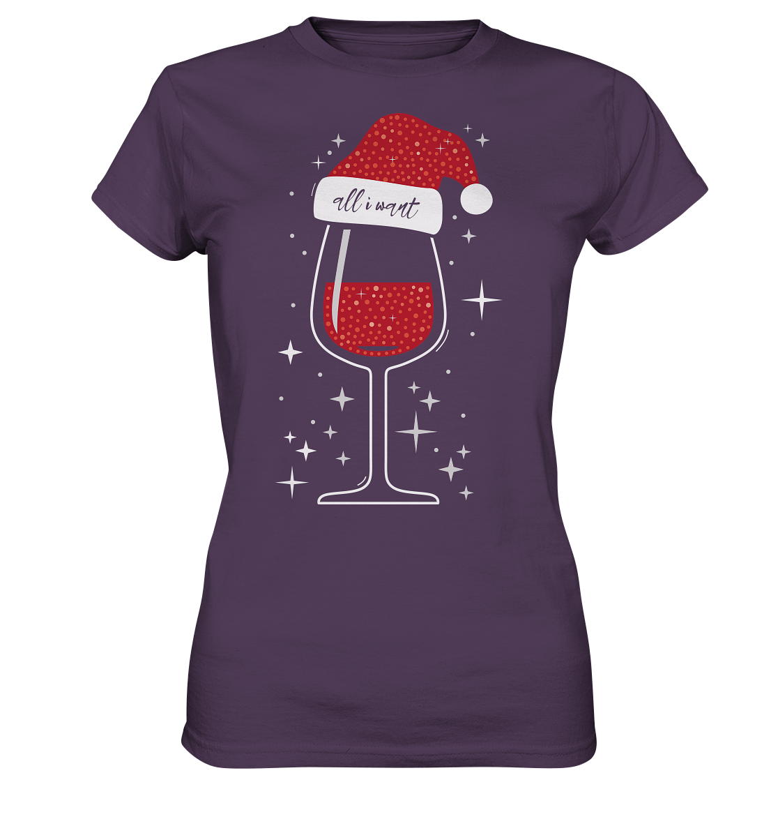 All I Want Is Wein | Damen Premium T-Shirt