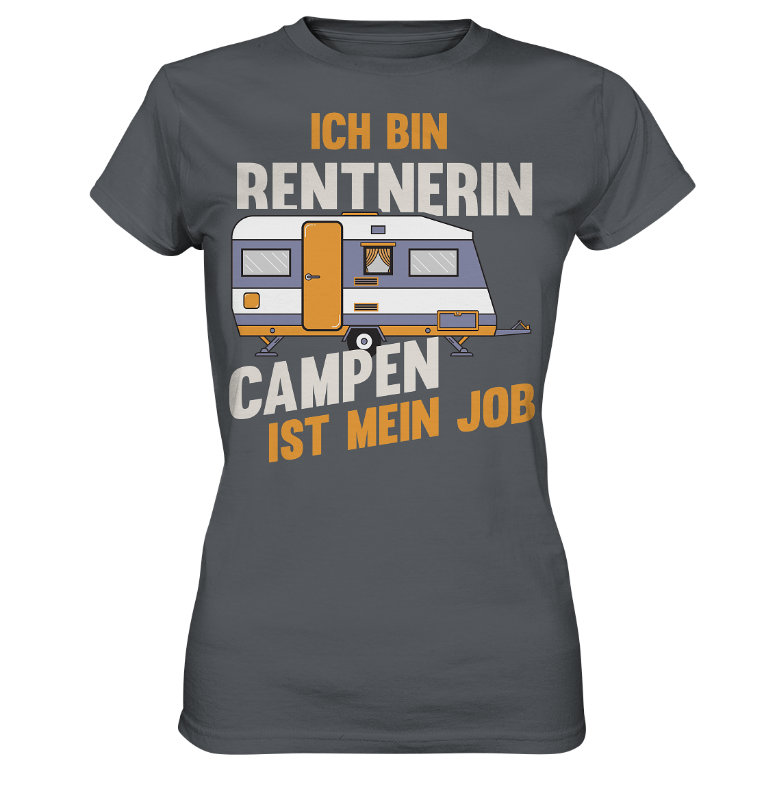 Rentnerin Camping Wohnwagen - Ladies Premium Shirt