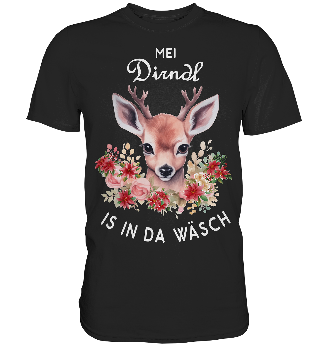 Mei Dirndl Is In Da Wäsch | Unisex Premium T-Shirt Gr. XL