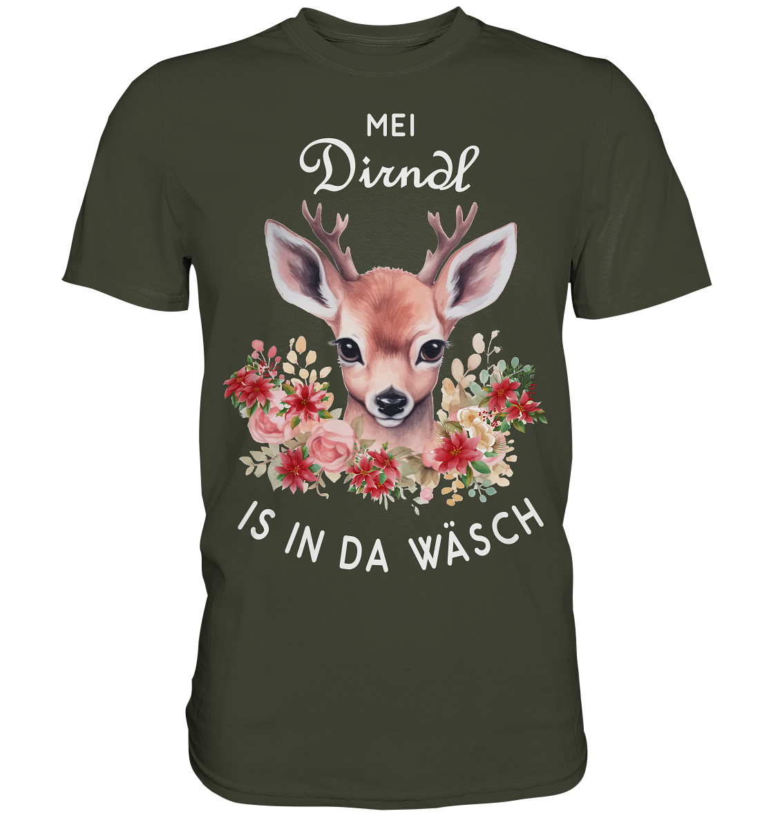 Mei Dirndl Is In Da Wäsch | Unisex Premium T-Shirt
