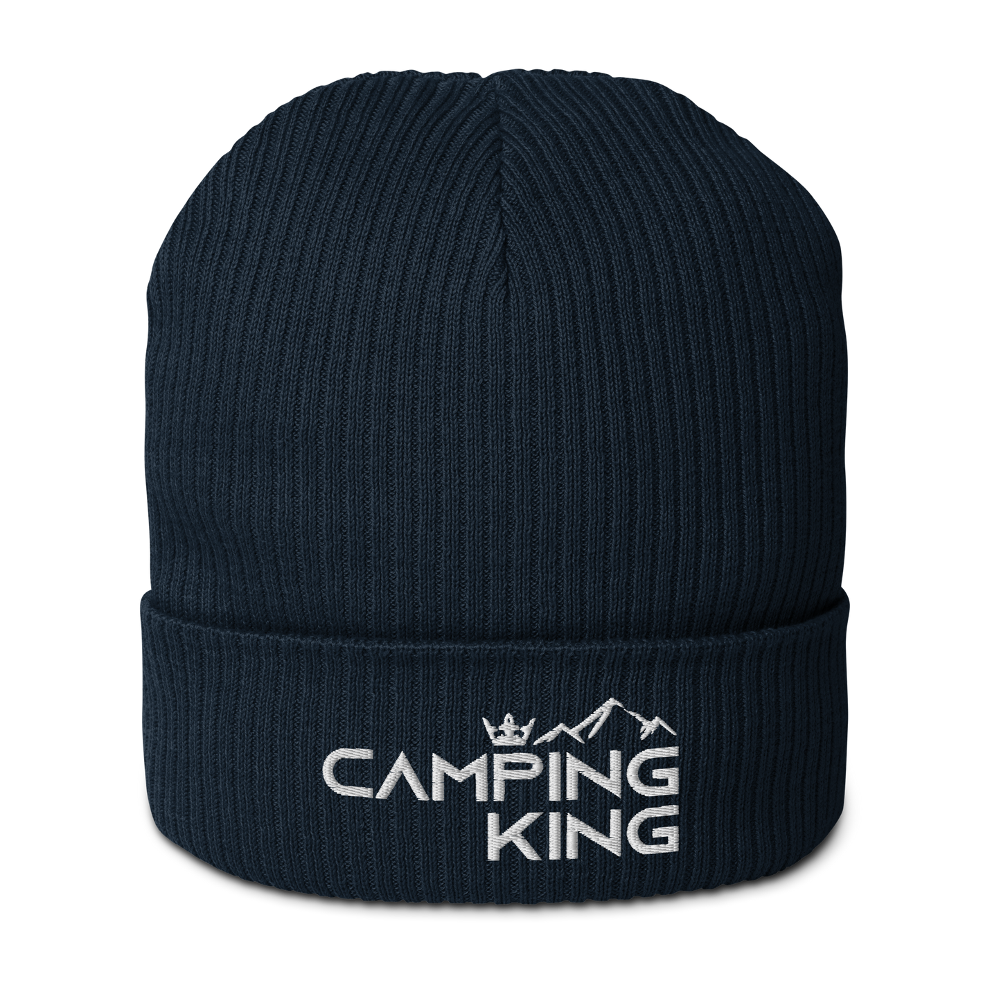 Camping King | Organic Strickmütze, bestickt