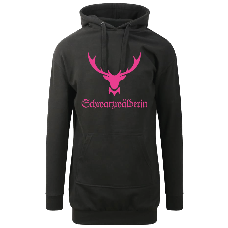 Schwarzwälderin Hirschgeweih | Organic Hoodie Kleid