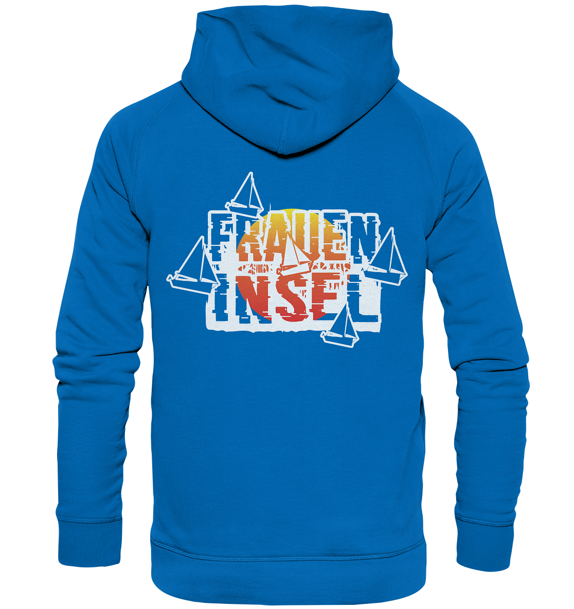 Fraueninsel Chiemsee | Organic Hoodie Front- & Rückendruck