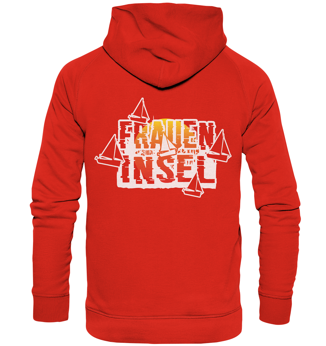 Fraueninsel Chiemsee | Organic Hoodie Front- & Rückendruck