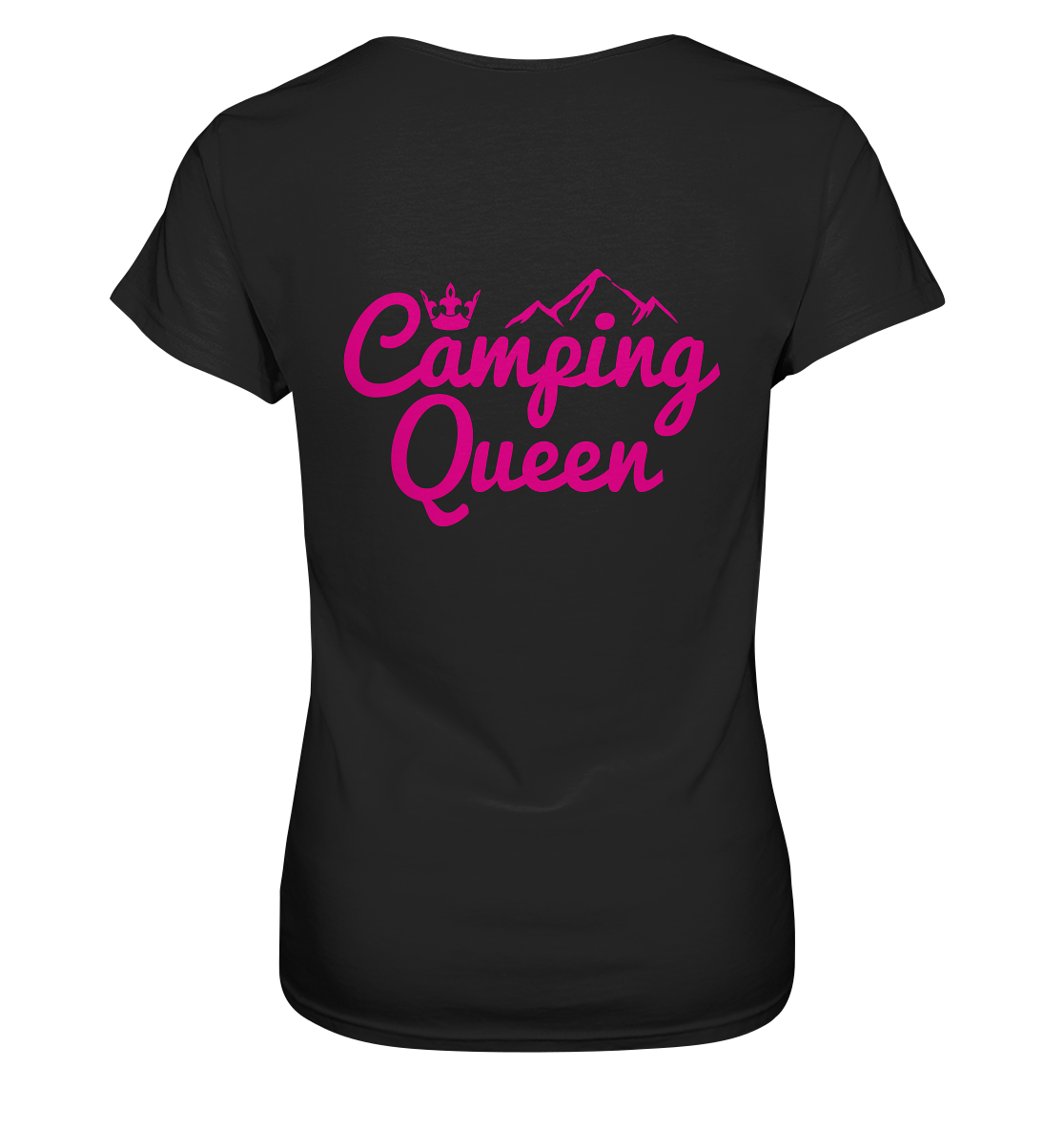 Camping Queen | Organic Damen T-Shirt Rückendruck