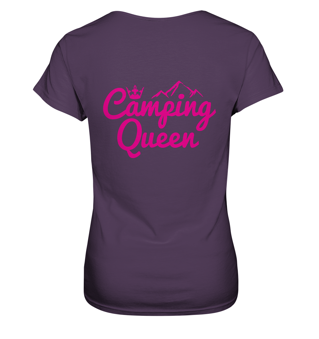 Camping Queen | Organic Damen T-Shirt Rückendruck