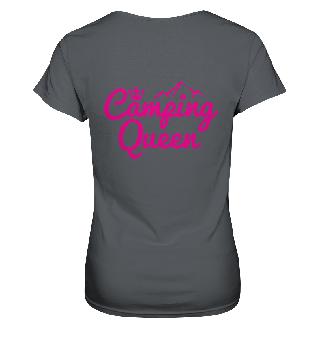 Camping Queen | Organic Damen T-Shirt Rückendruck