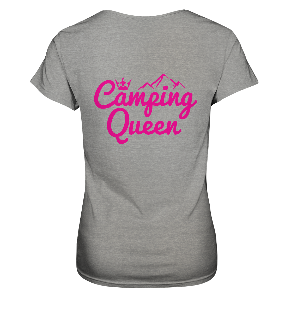 Camping Queen | Organic Damen T-Shirt Rückendruck