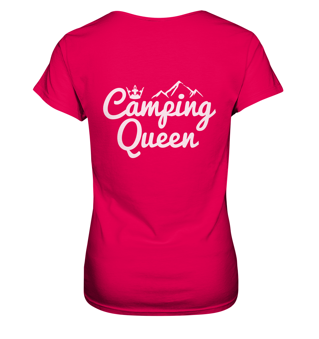Camping Queen | Organic Damen T-Shirt Rückendruck