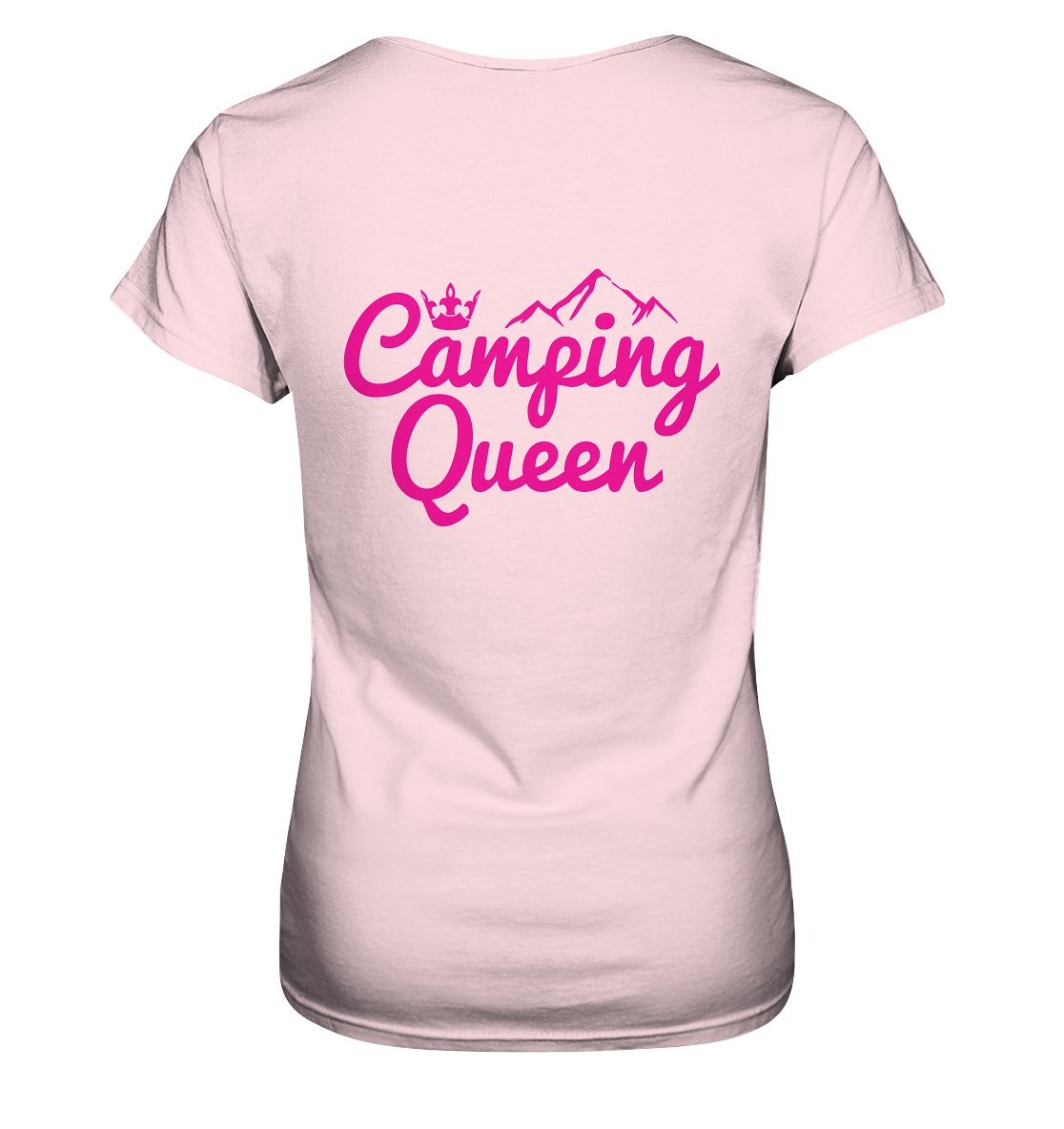 Camping Queen | Organic Damen T-Shirt Rückendruck
