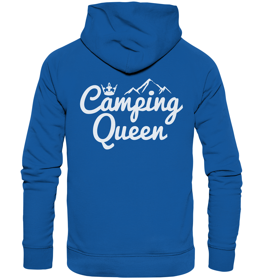 Camping Queen | Organic Hoodie Rückendruck
