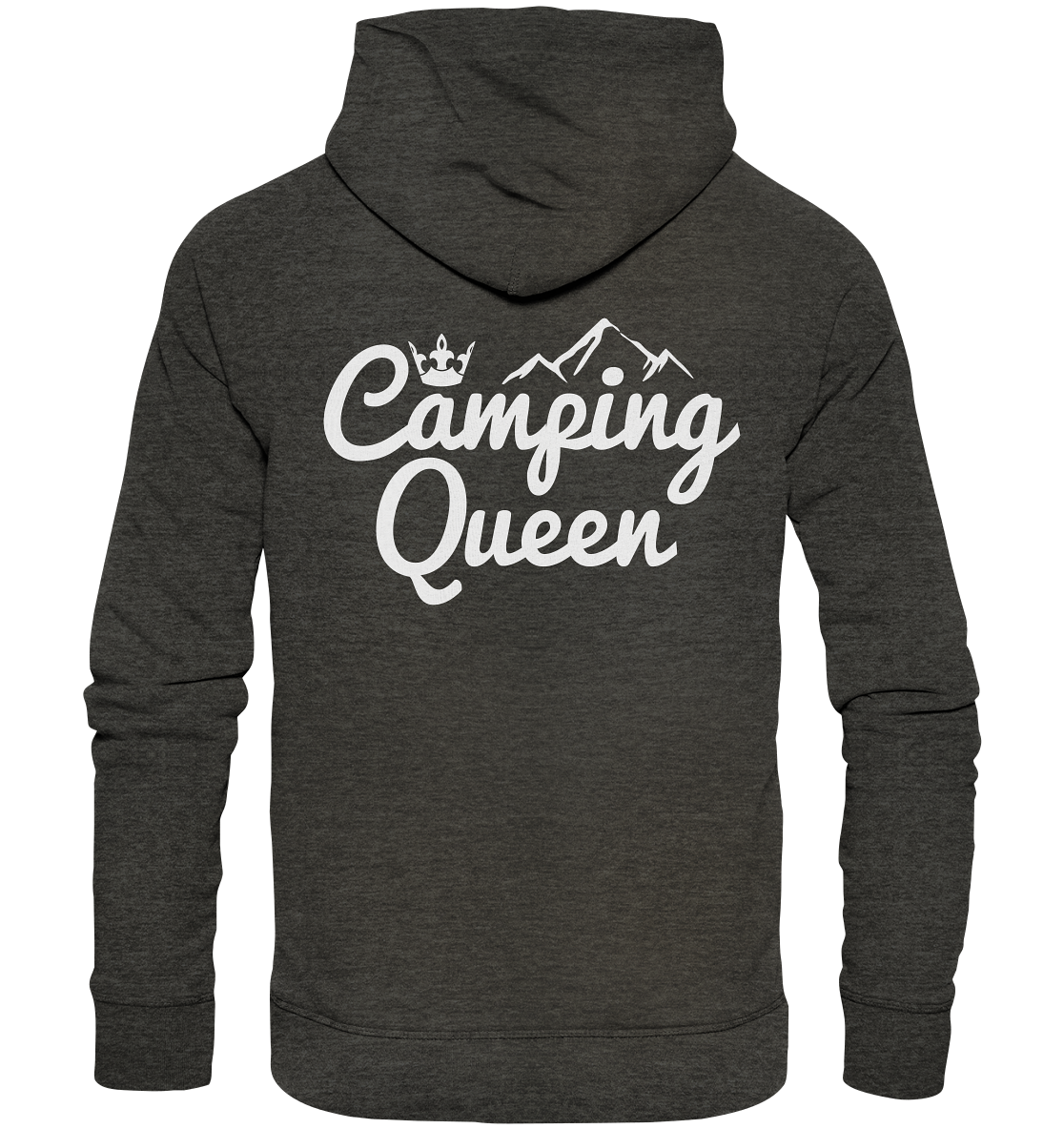 Camping Queen | Organic Hoodie Rückendruck
