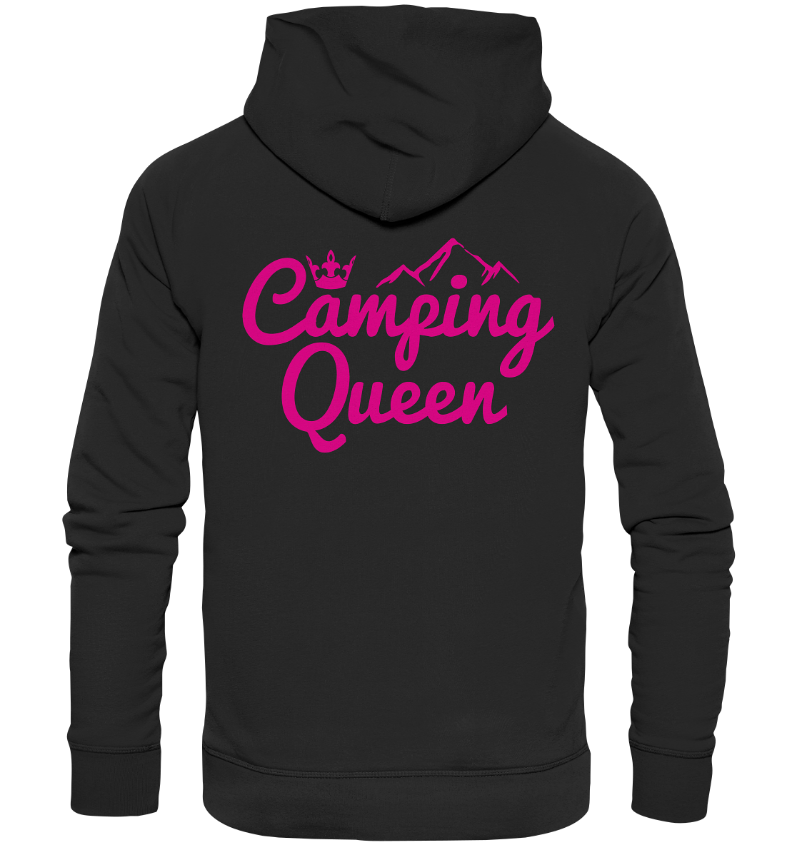 Camping Queen | Organic Hoodie Rückendruck