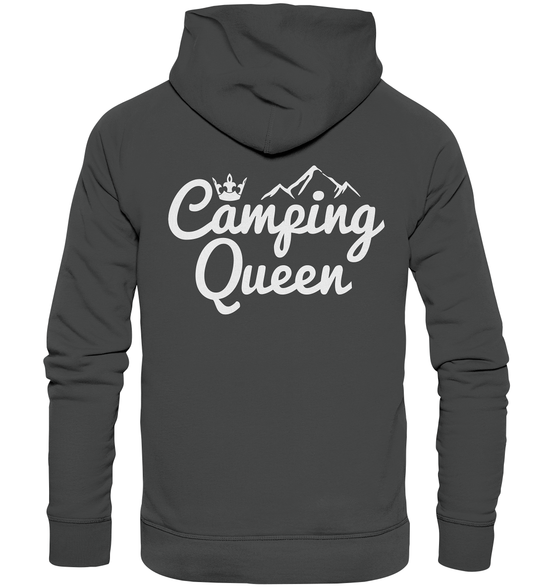 Camping Queen | Organic Hoodie Rückendruck