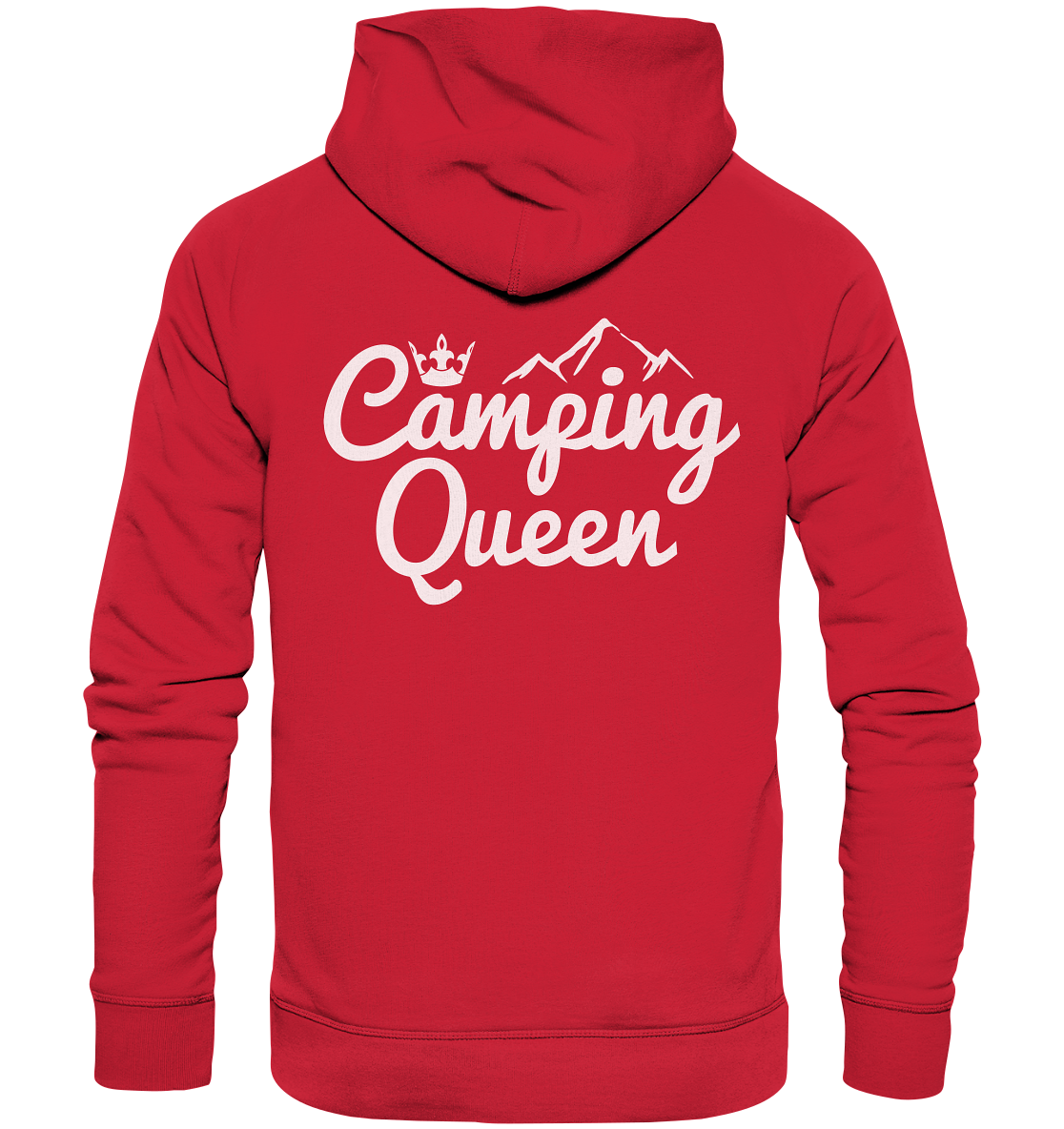 Camping Queen | Organic Hoodie Rückendruck