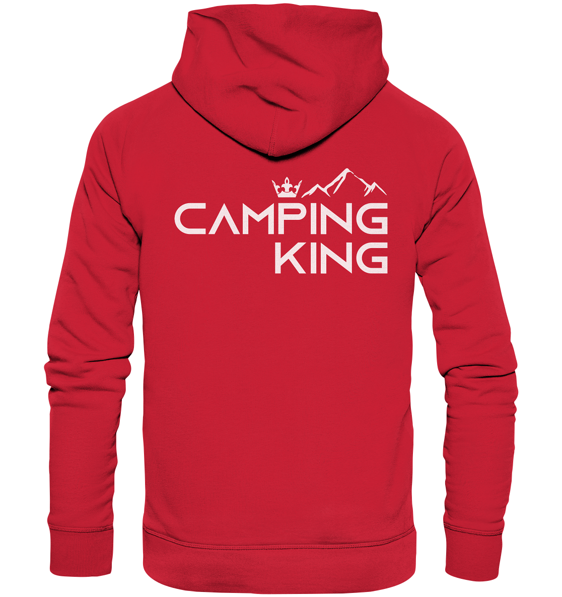 Camping King | Organic Hoodie Rückendruck