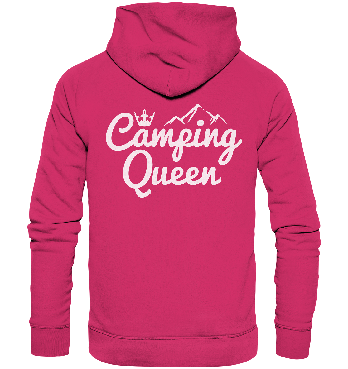 Camping Queen | Organic Hoodie Rückendruck