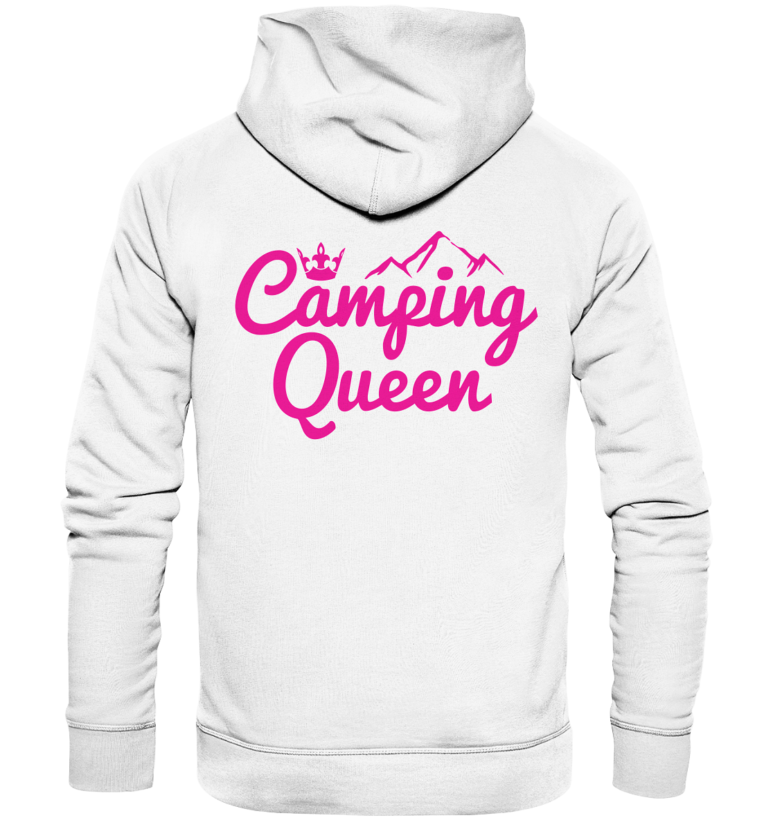 Camping Queen | Organic Hoodie Rückendruck