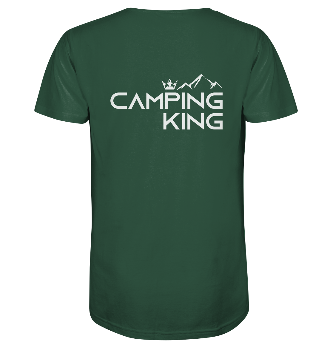 Camping King | Organic T-Shirt Rückendruck
