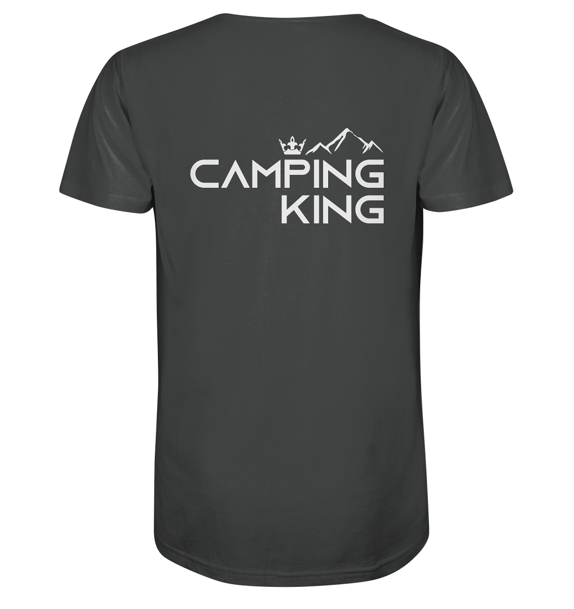 Camping King | Organic T-Shirt Rückendruck
