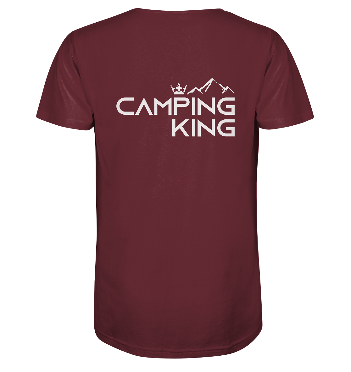 Camping King | Organic T-Shirt Rückendruck
